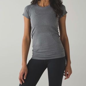 Swiftly Tech Short Sleeve Crew - Heathered Slate